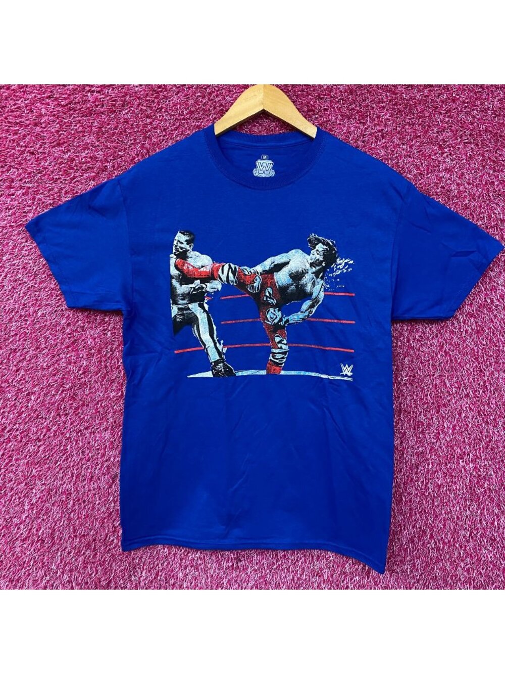 WWE Shawn Michaels The Heartbreak Kid HBK Sweet Chin Music Kick T-Shirt Medium